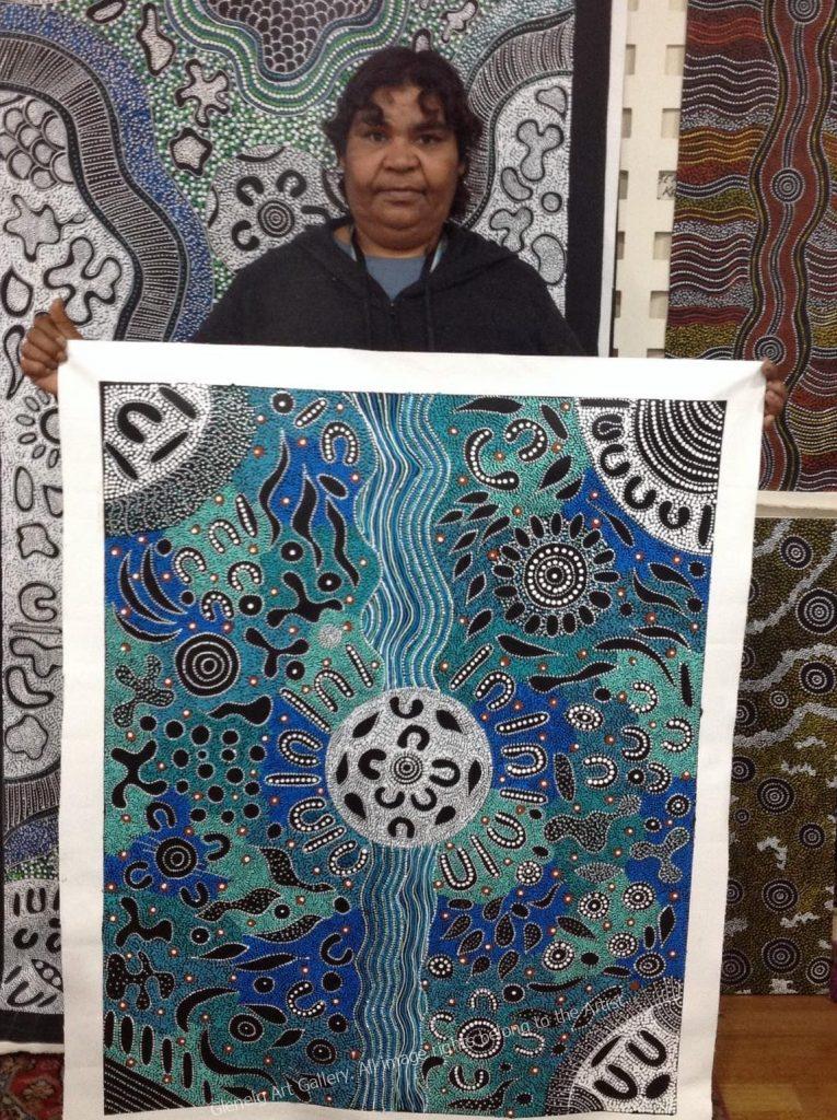 Aboriginal Artist Bernadine Johnson Glenelg Art Gallery 